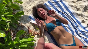 Pissed On Girl On A Public Beach - She Was Shocked free video